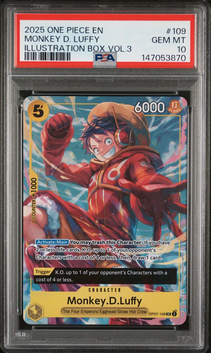 2025 #109 Monkey D. Luffy PSA 10 One Piece Promos