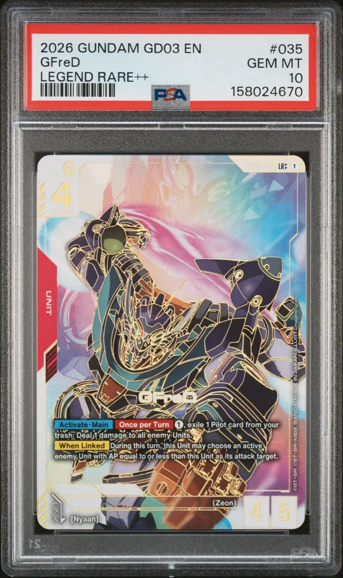2026 #035 Gfred PSA 10 Gundam GD03-Steel Requiem