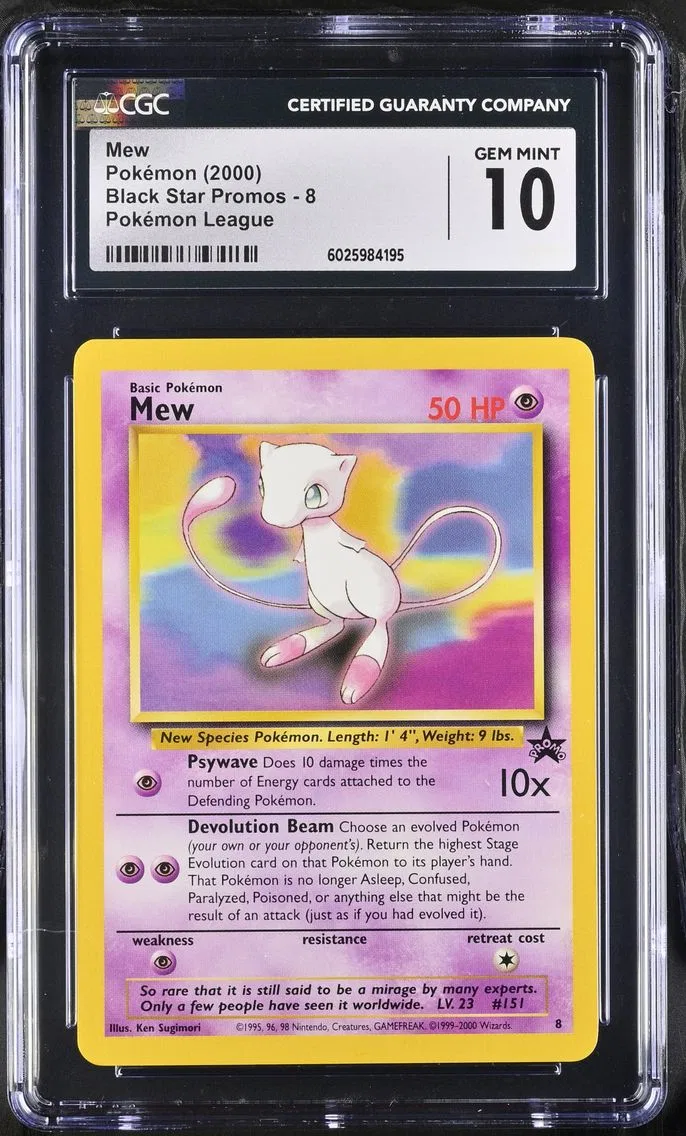 2000 #8 Mew CGC 10 Black Star Promos - WotC - English