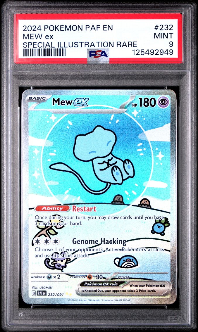 2024 #232 Mew EX PSA 9 Paf EN-Pa
