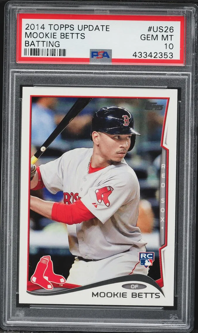 2014 #US26 Mookie Betts PSA 10 Topps Update Baseball