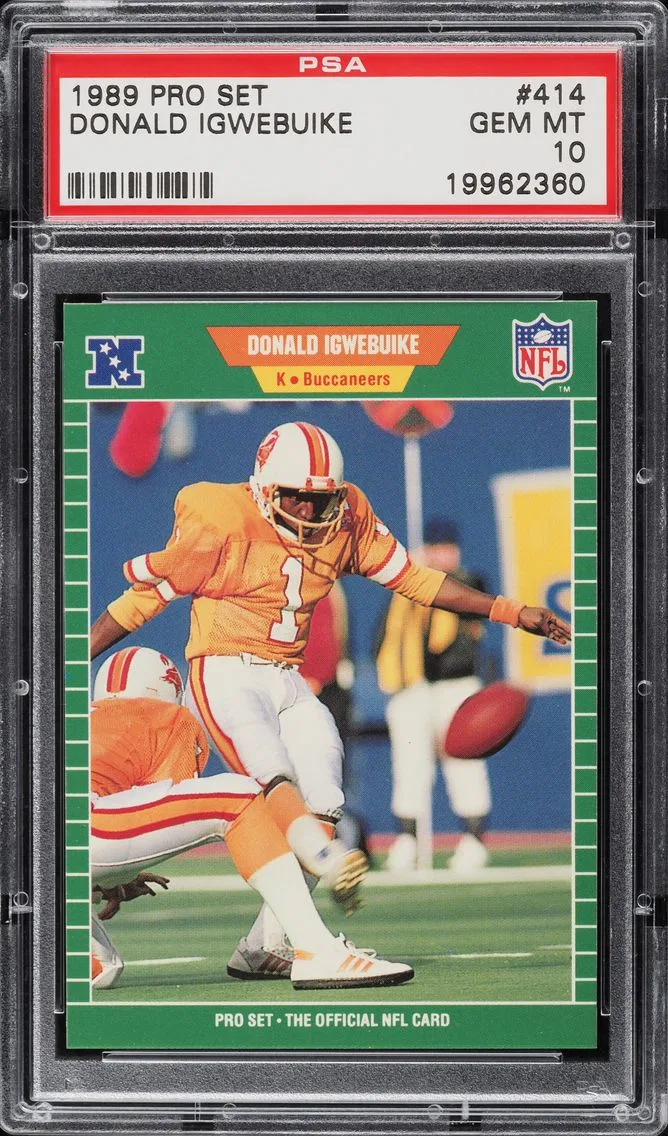 1989 PRO SET DONALD IGWEBUIKE #414 PSA 10 GEM MINT
