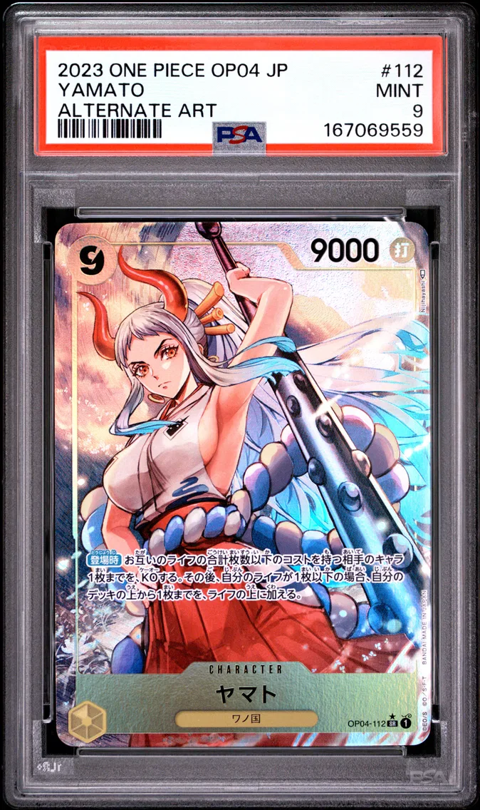 2023 #112 Yamato PSA 9 One Piece Japanese OP04-Kingdoms of Intrigue