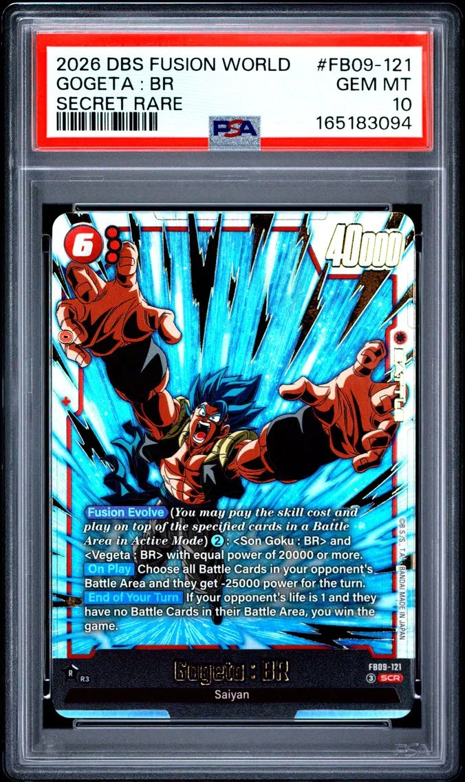 2026 #FB09-121 Gogeta : BR PSA 10 Dragon Ball Super Card Game Fusion World Dual Evolution