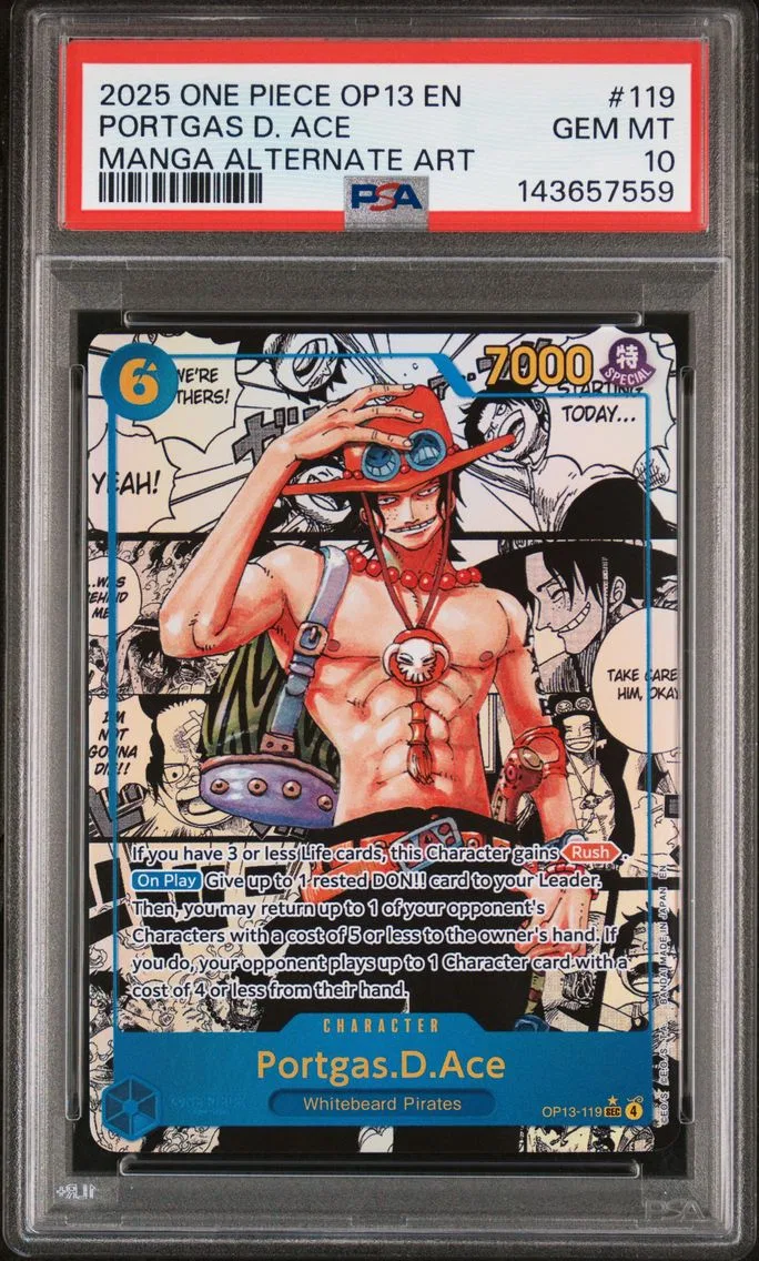 2025 #119 Portgas D. Ace PSA 10 