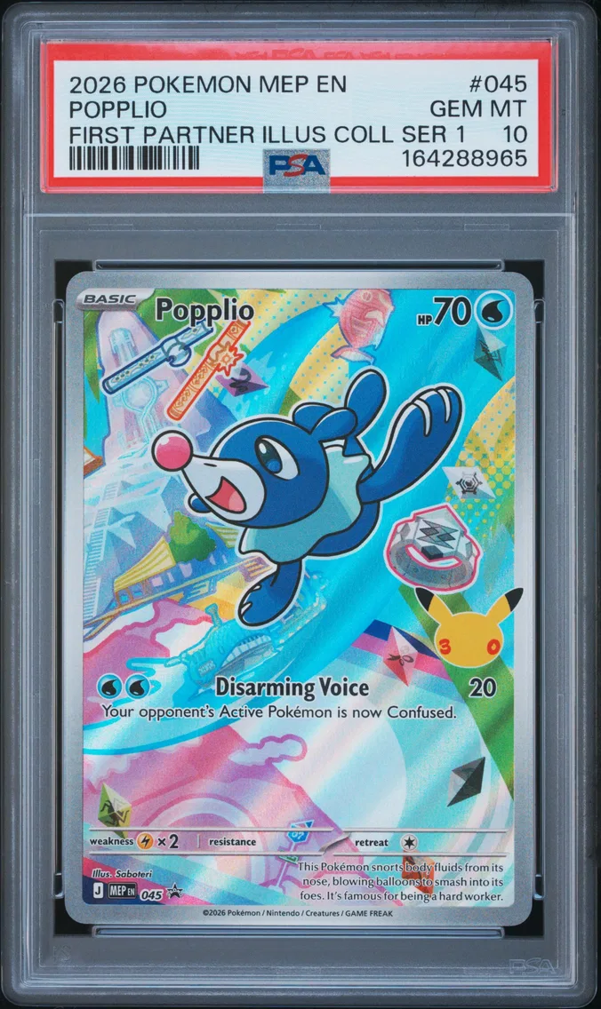 2026 #045 Popplio PSA 10 Mep EN-