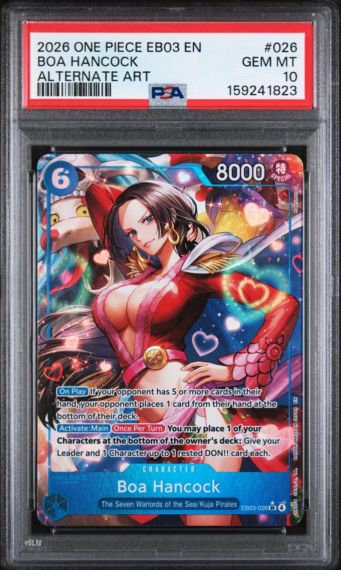 2026 #026 Boa Hancock PSA 10 One Piece EB03-Extra Booster -One Piece Heroines Edition-
