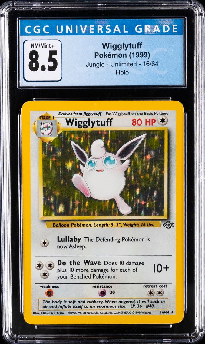 1999 #16 Wigglytuff-Holo CGC 8.5 Jungle Pokemon