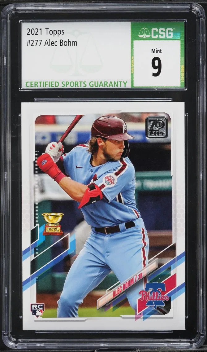 2021 Topps Alec Bohm ROOKIE #277 CSG 9 MINT