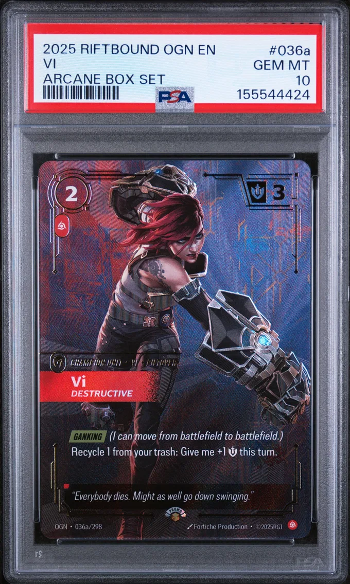 2025 #036a VI - Destructive PSA 10 Riftbound: League of Legends Ogn-Origins