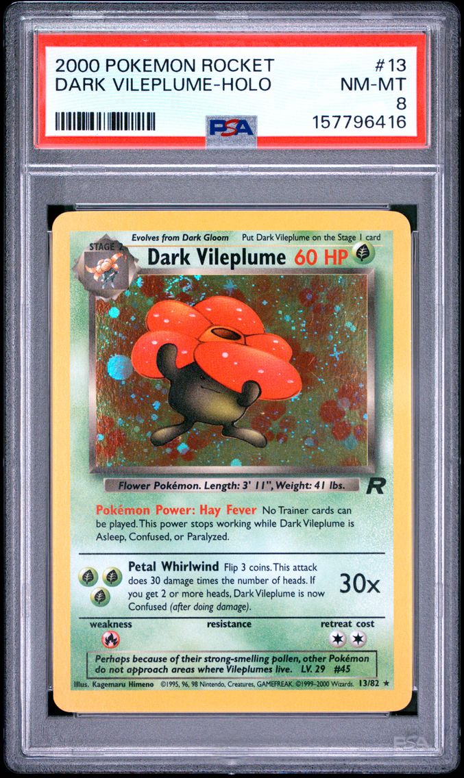 2000 #13 Dark Vileplume-Holo PSA