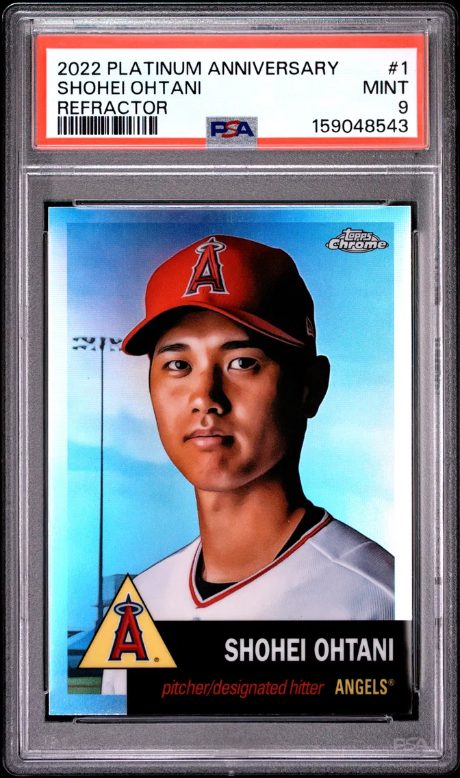 2022 #1 Shohei Ohtani PSA 9 Topps Chrome Platinum Anniversary