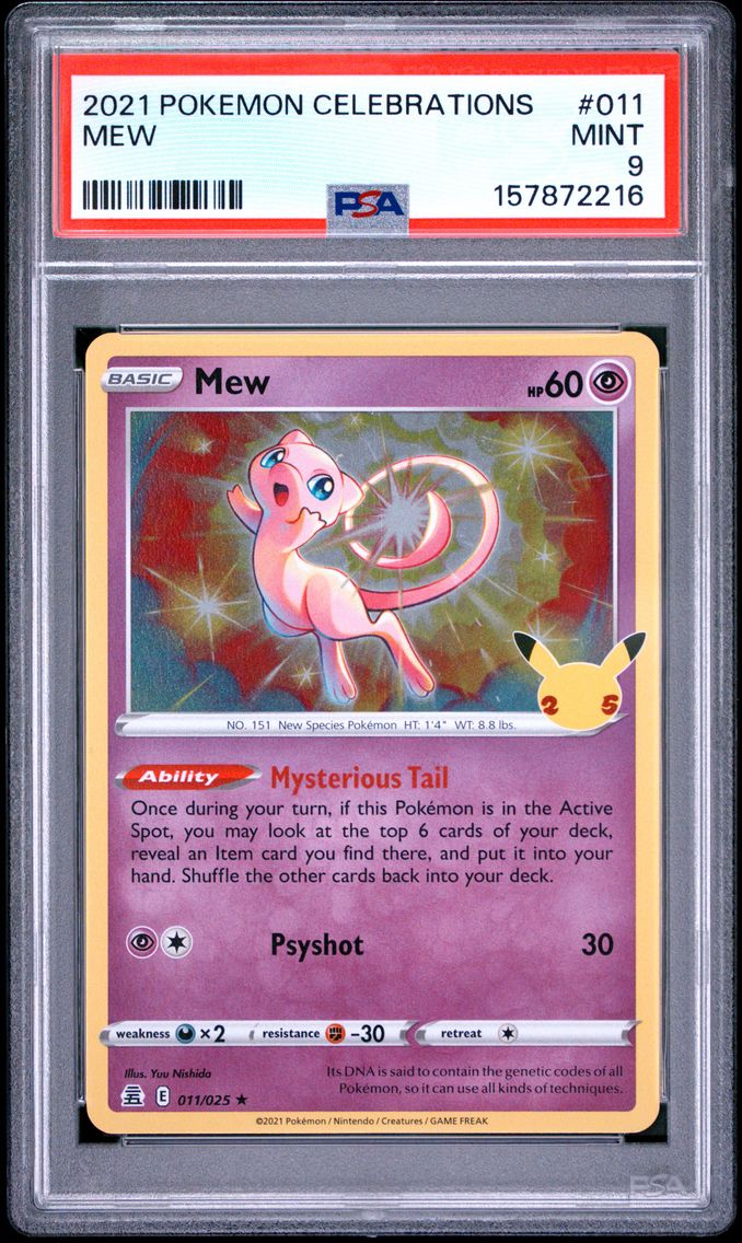 2021 #011 Mew PSA 9 Celebrations