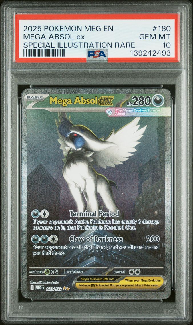 2025 #180 Mega Absol EX PSA 10 Meg EN-Mega Evolution