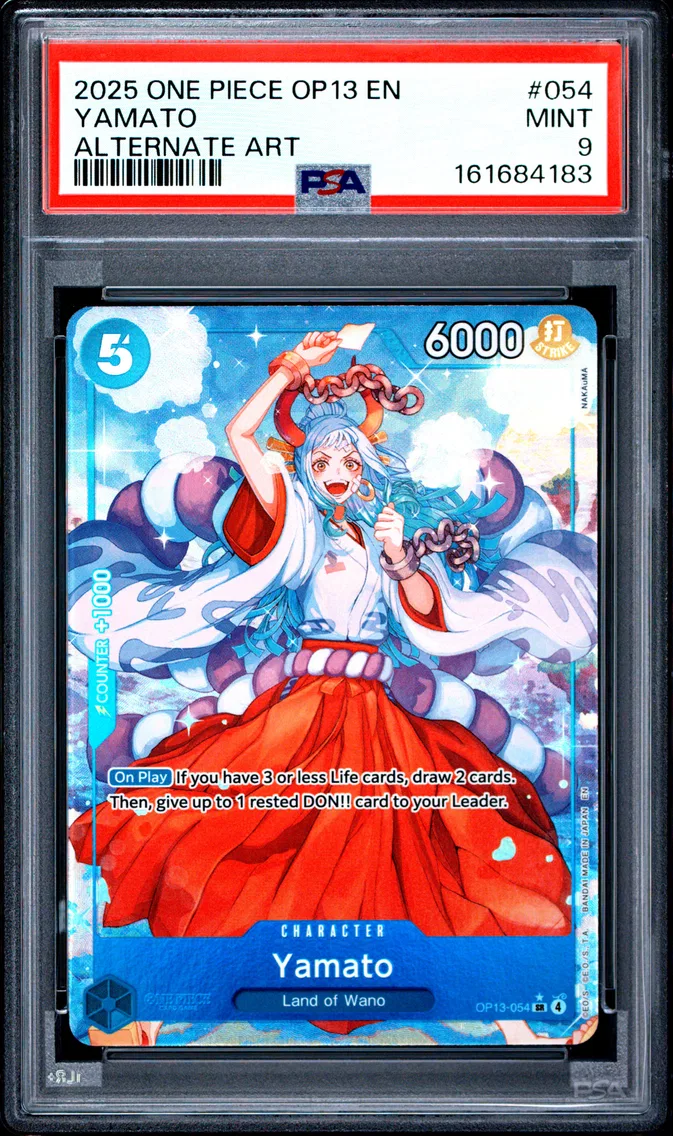 2025 #054 Yamato PSA 9 One Piece OP13-Carrying on His Will