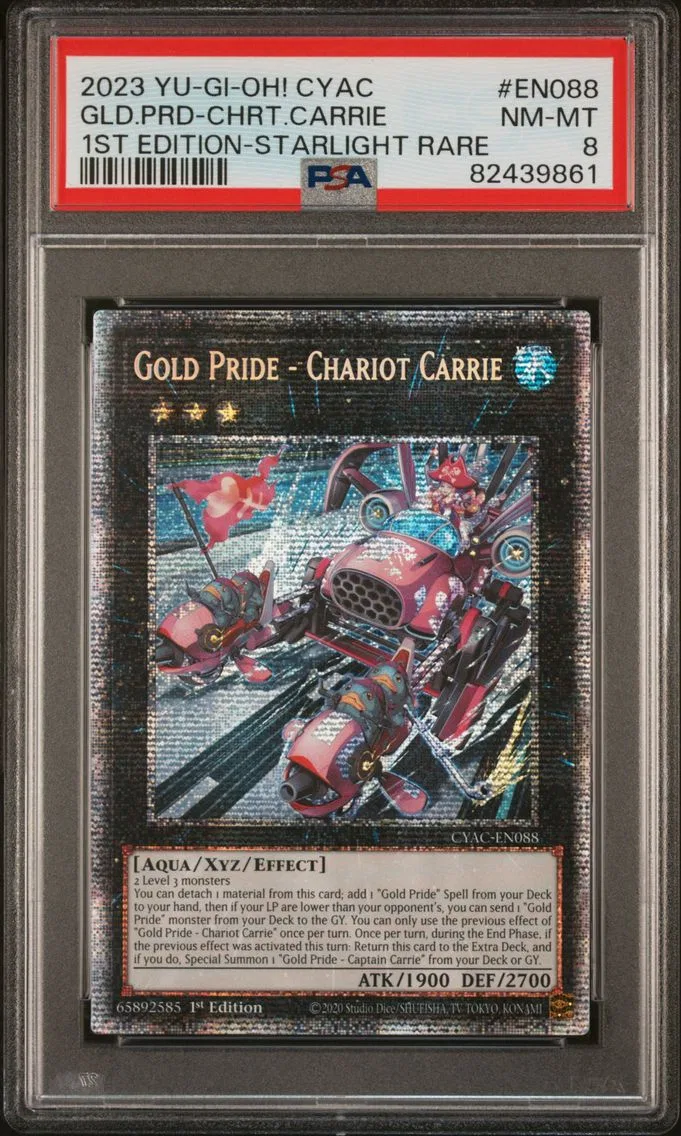 2023 #EN088 Gold Pride-Chariot Carrie PSA 8 YU-GI-Oh! Cyberstorm Access