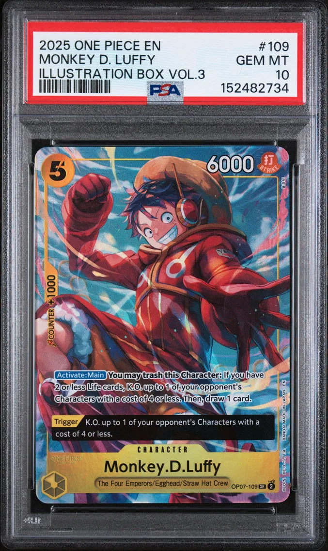 2025 #109 Monkey D. Luffy PSA 10 One Piece Promos