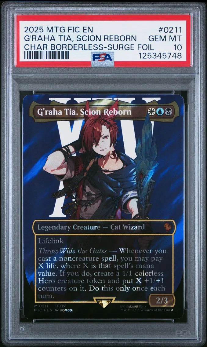 2025 #0211 G'Raha Tia, Scion Reborn PSA 10 Final Fantasy Commander Magic The Gathering