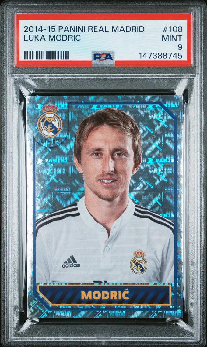 2014 #108 Luka Modric PSA 9 Panini Real Madrid