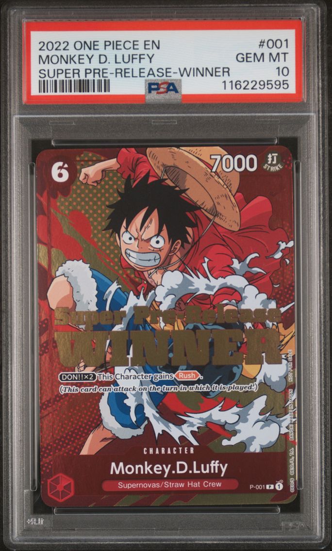2022 #001 Monkey D. Luffy PSA 10
