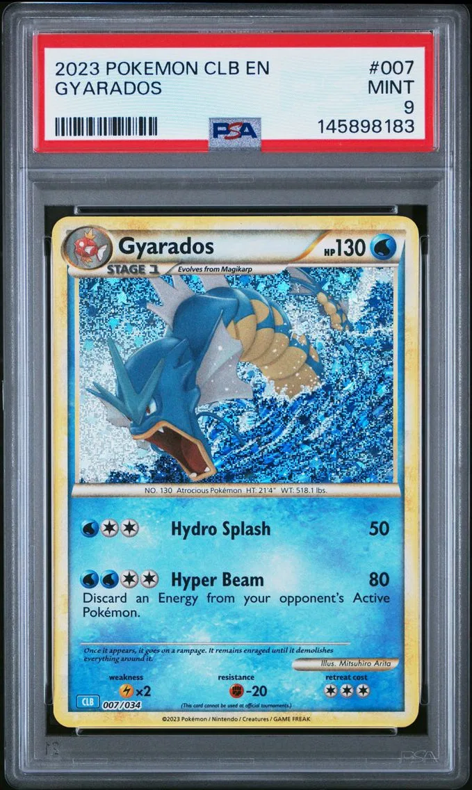 2023 #007 Gyarados PSA 9 Clb-Trading Card Game Classic Blastoise & Suicune EX Deck Pokemon
