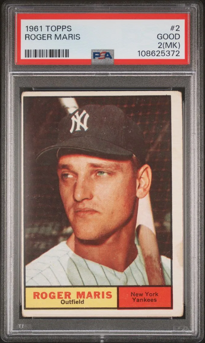1961 #2 Roger Maris PSA 2 Topps