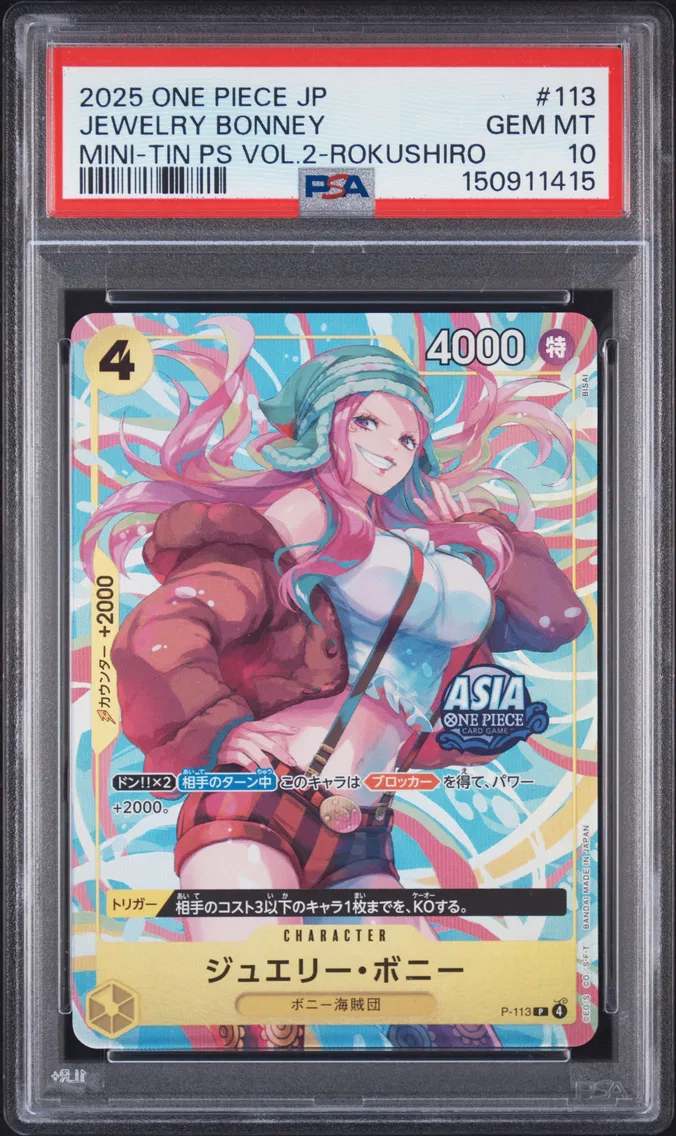 2025 #113 Jewelry Bonney PSA 10 One Piece Japanese Mini-Tin Pack Set Vol.2
