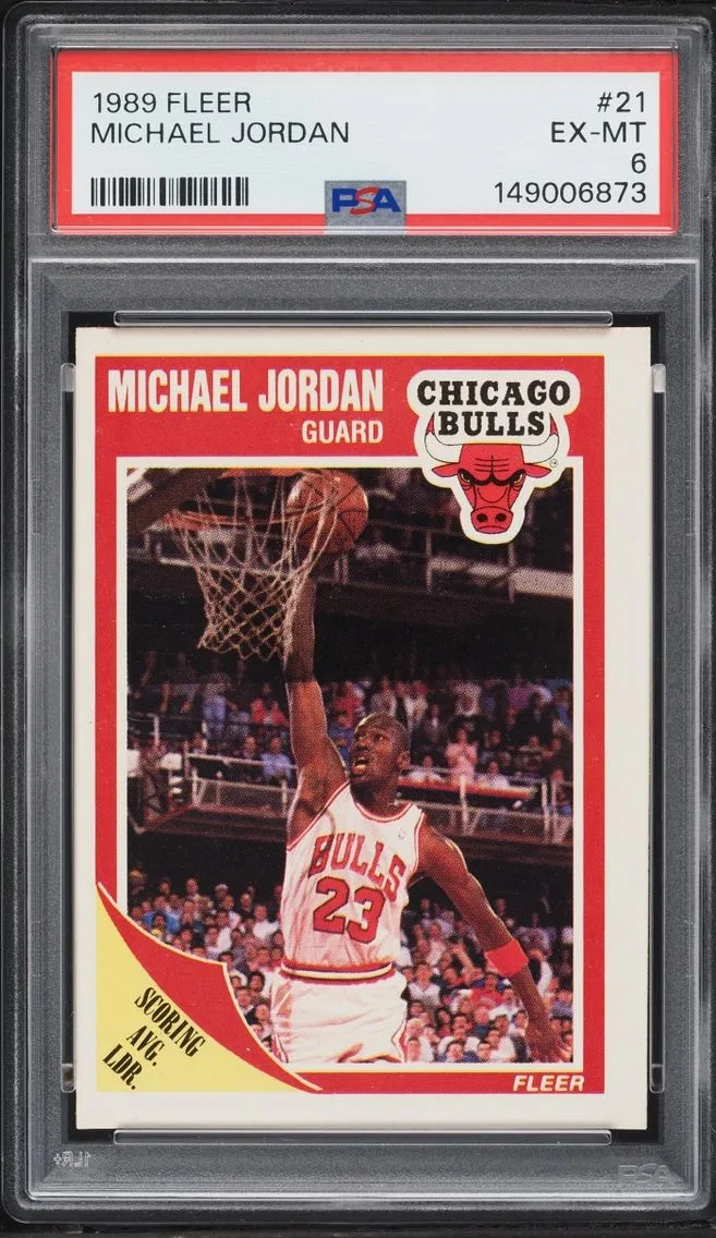 1989 Fleer Basketball Michael Jordan #21 PSA 6 EXMT