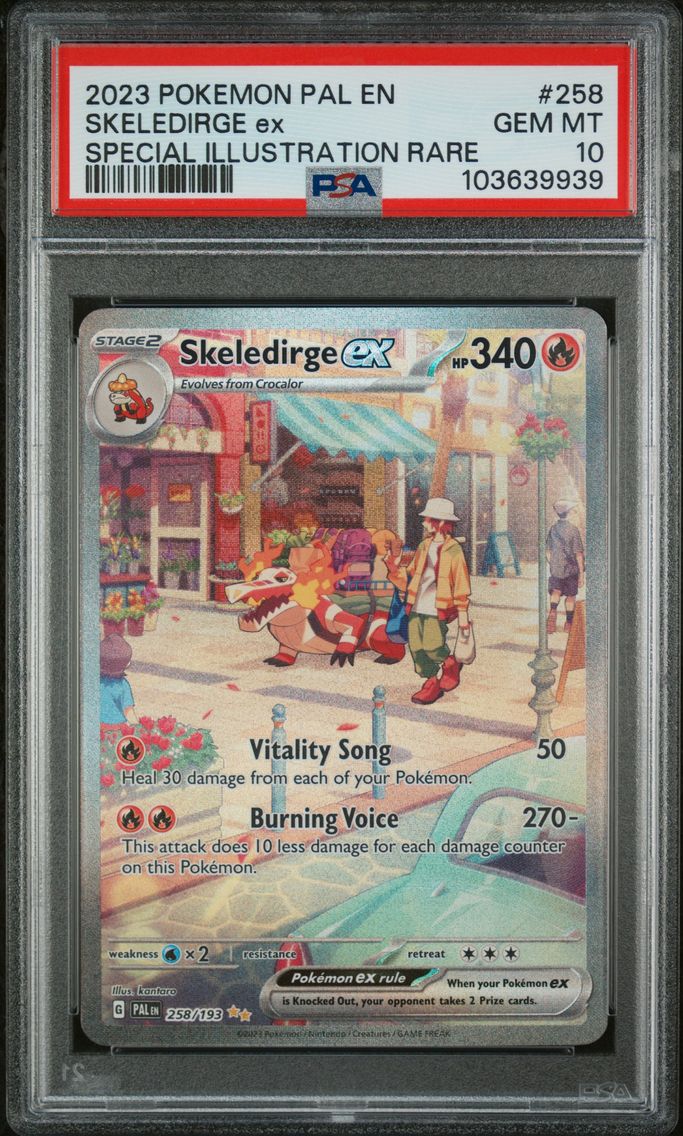 2023 #258 Skeledirge EX PSA 10 Pal EN-Paldea Evolved Pokemon
