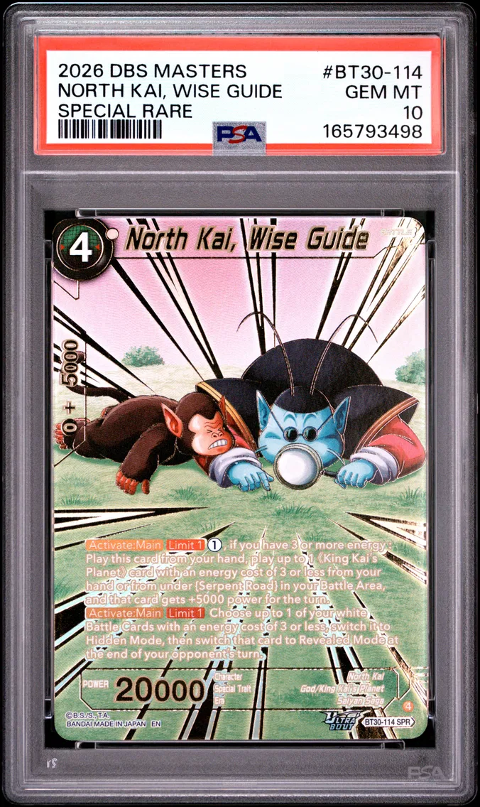 2026 #BT30-114 North Kai, Wise Guide PSA 10 Dragon Ball Super Card Game Masters Series 30 Three Glorious Fighters
