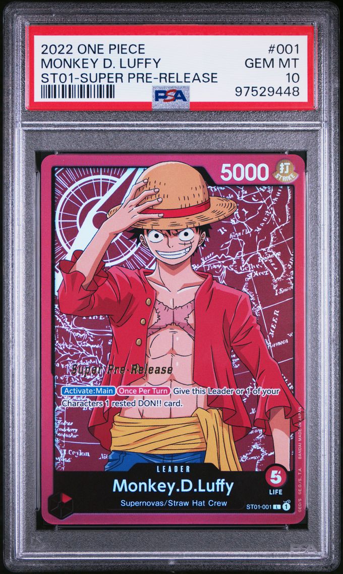 2022 #001 Monkey D. Luffy PSA 10