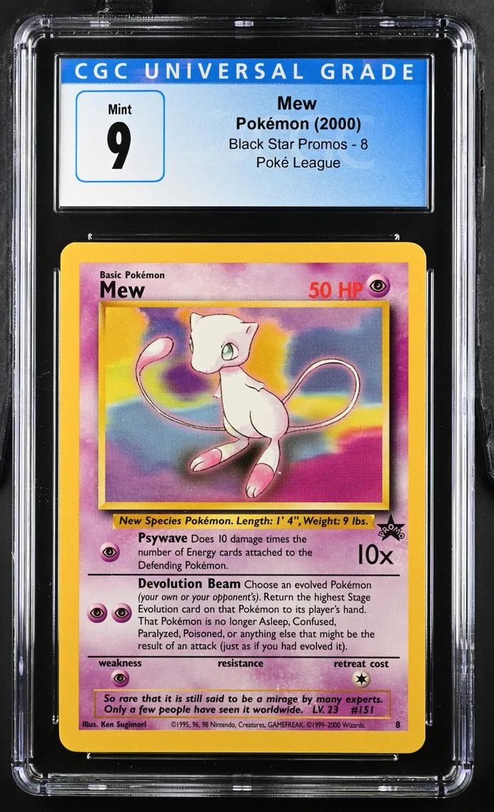 2000 #8 Mew CGC 9 Black Star Promos - WotC - English