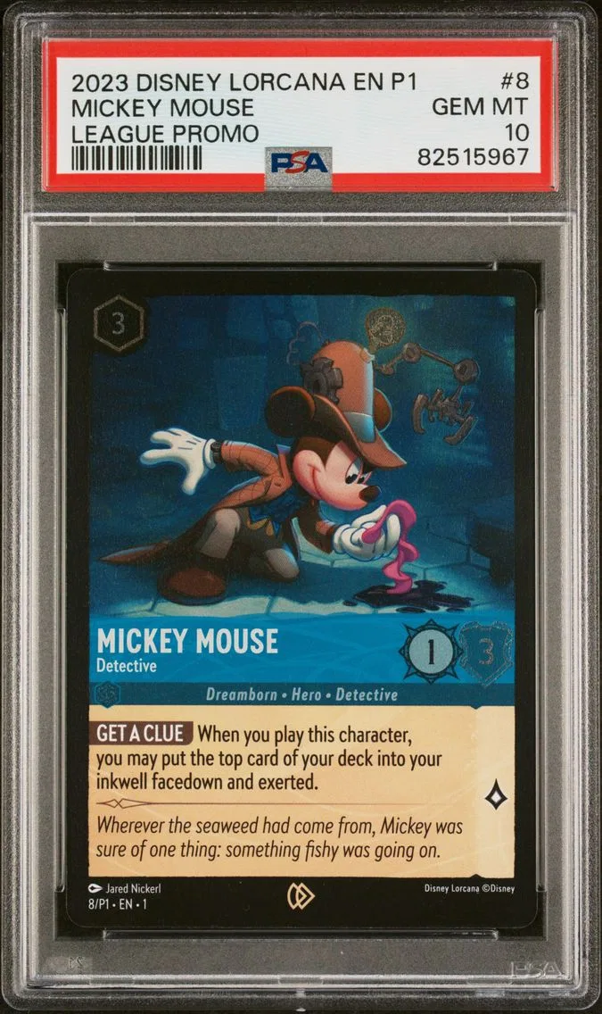 2023 #8 MICKEY MOUSE PSA 10 Disney Lorcana EN P1-Promo