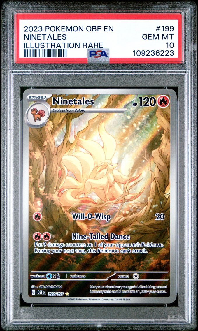 2023 #199 Ninetales PSA 10 Obf E