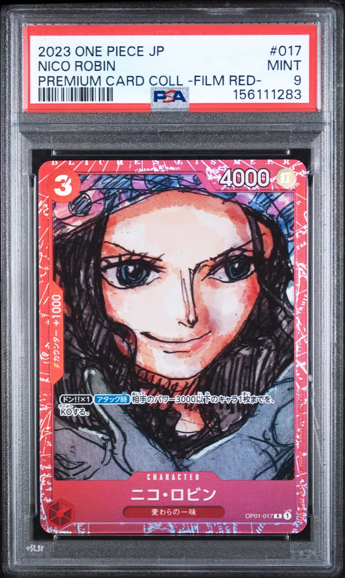 2023 #017 Nico Robin PSA 9 One Piece Japanese Premium Card Collection -One Piece Film Red-