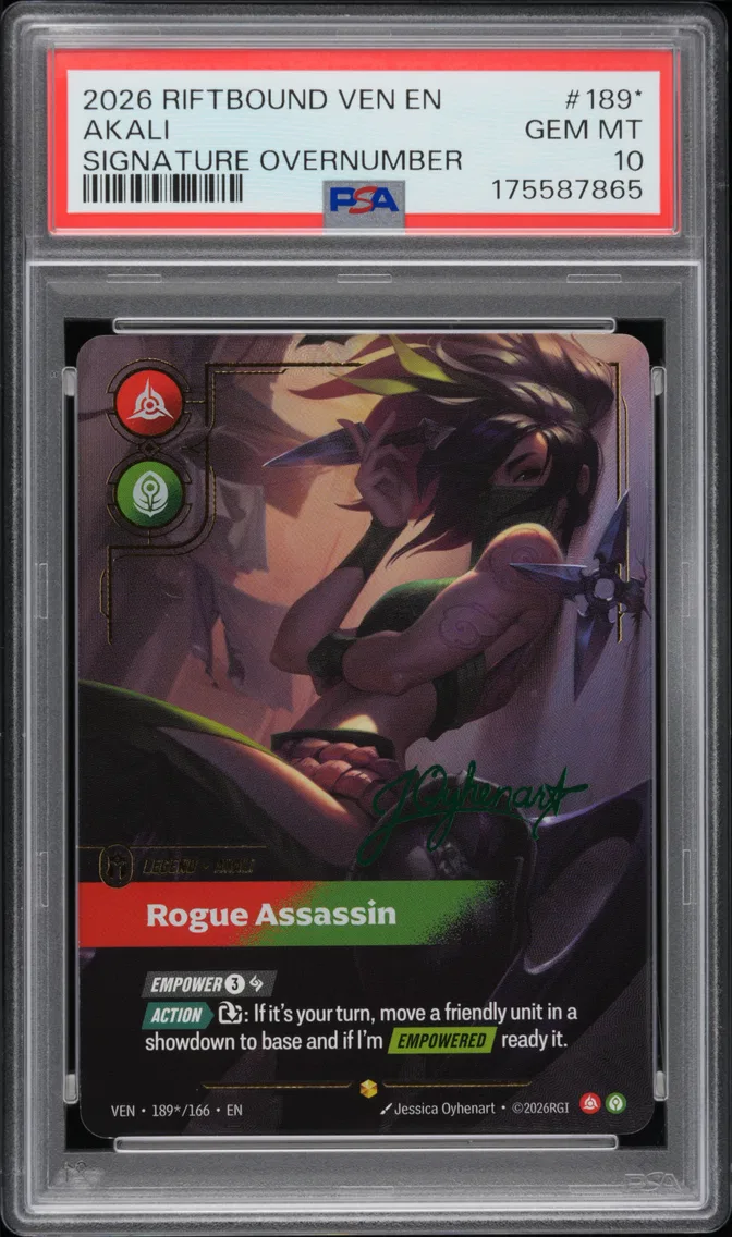 2026 #189* Akali - Rogue Assassin PSA 10 Riftbound: League of Legends Ven-Vendetta