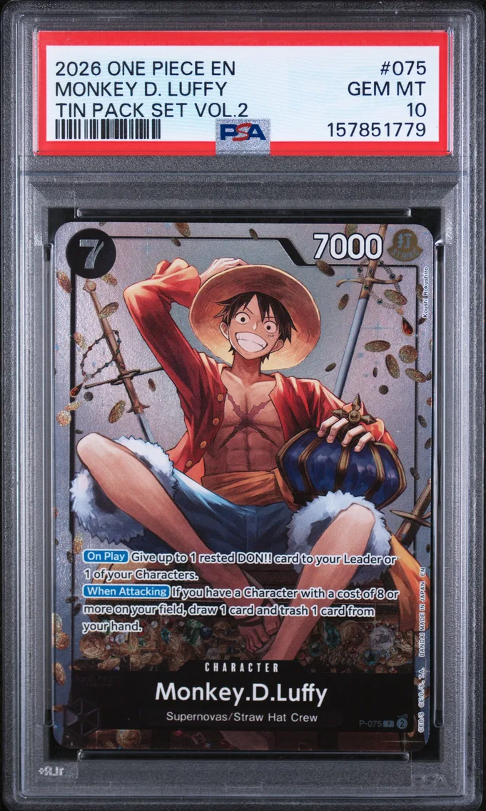 2026 #075 Monkey D. Luffy PSA 10 One Piece Promos