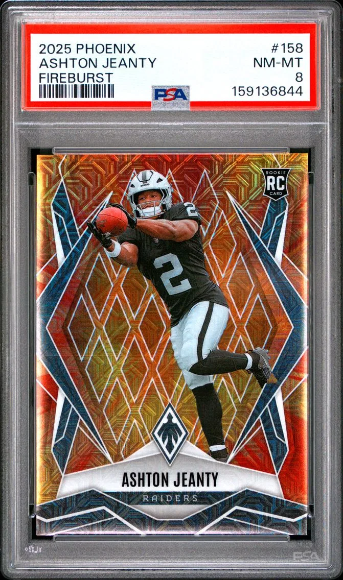 2025 #158 Ashton Jeanty PSA 8 Panini Phoenix