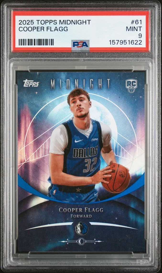 2025 #61 Cooper Flagg PSA 9 Topps Midnight