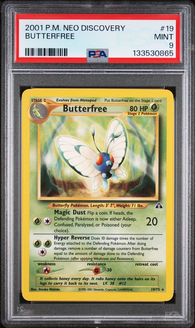 2001 #19 Butterfree PSA 9 Neo Di