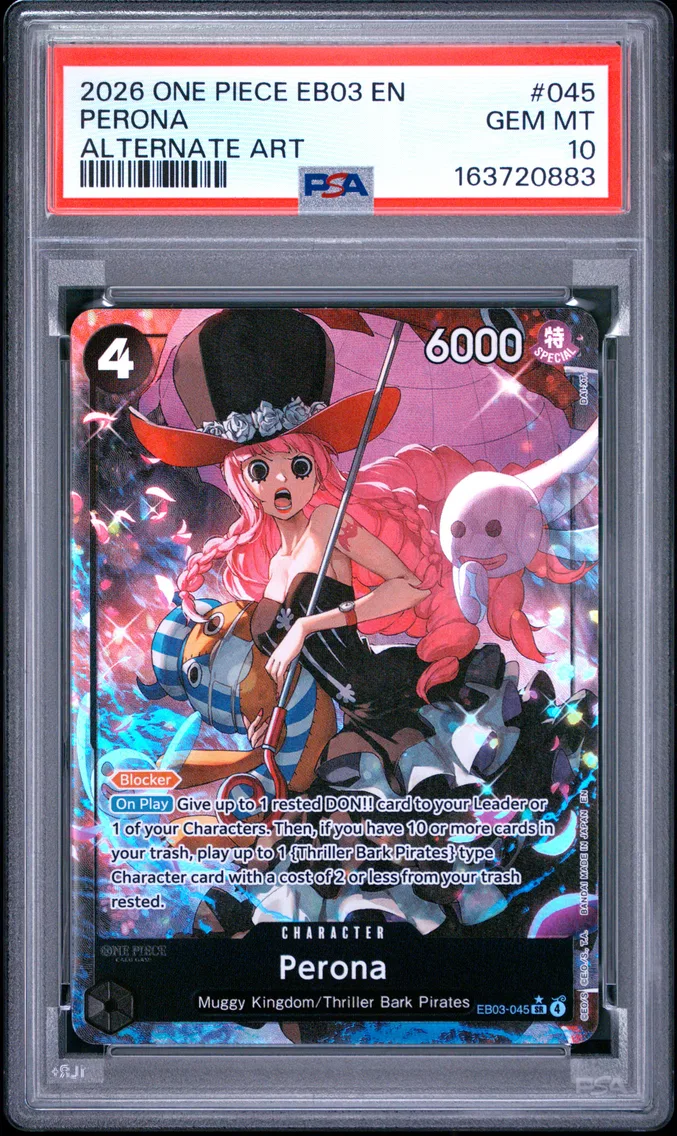 2026 #045 Perona PSA 10 One Piece EB03-Extra Booster -One Piece Heroines Edition-