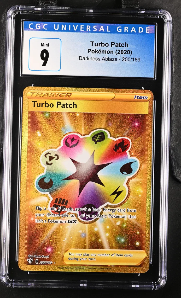 2020 #200 Turbo Patch CGC 9 Darkness Ablaze - English