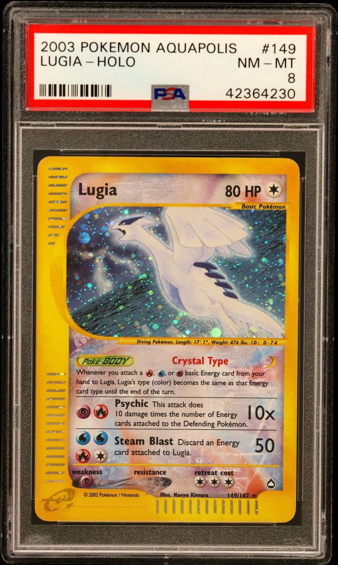 2003 #149 Lugia-Holo PSA 8 Aquapolis