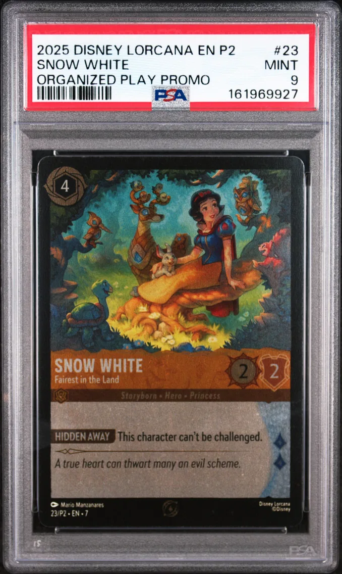 2025 #23 Snow White - Fairest in the Land PSA 9 Disney Lorcana EN P2-Promo