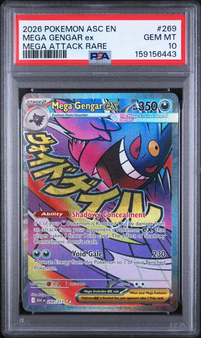 2026 Pokemon Asc EN-Ascended Heroes Mega Gengar EX Asc EN-Ascended Heroes #269 PSA 10
