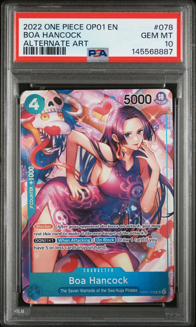 2022 #078 Boa Hancock PSA 10 One Piece OP01-Romance Dawn