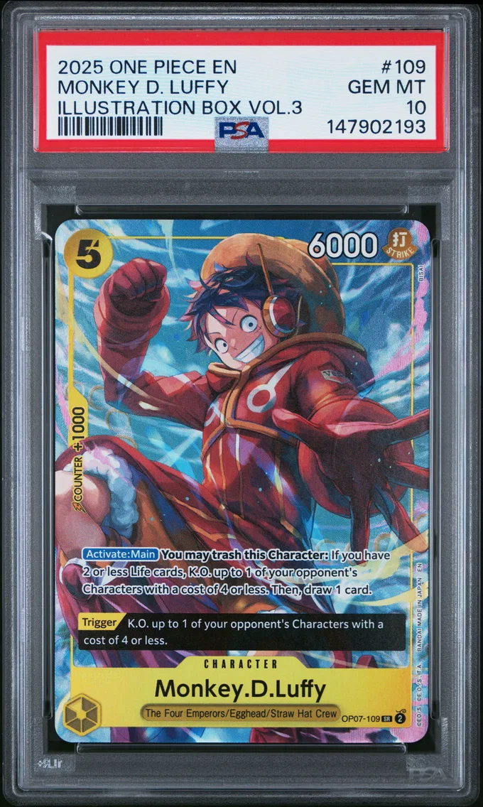 2025 #109 Monkey D. Luffy PSA 10 One Piece Promos