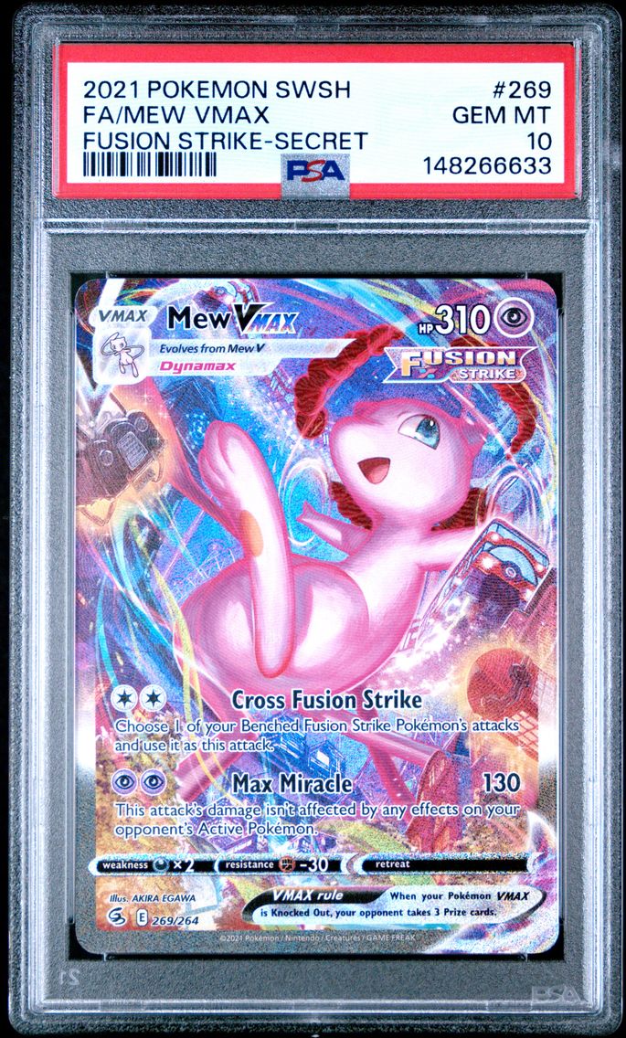 2021 #269 Full Art/Mew Vmax PSA 
