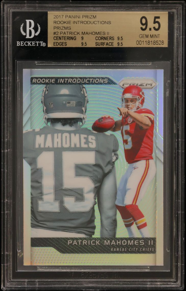 2017 #2 Patrick Mahomes II BGS 9