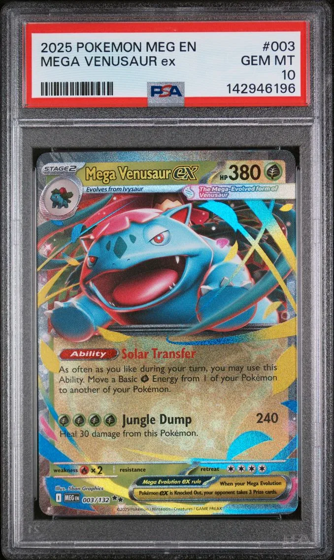 2025 #003 Mega Venusaur EX PSA 10 Meg EN-Mega Evolution